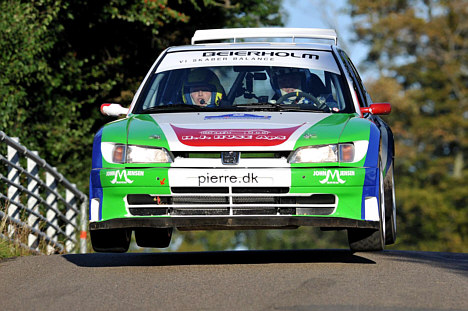 Med denne Peugeot 306 MAXI var Brian Madsen og Anja Posorski allerede danske mestre i 2wd inden sidste løb i 2010.